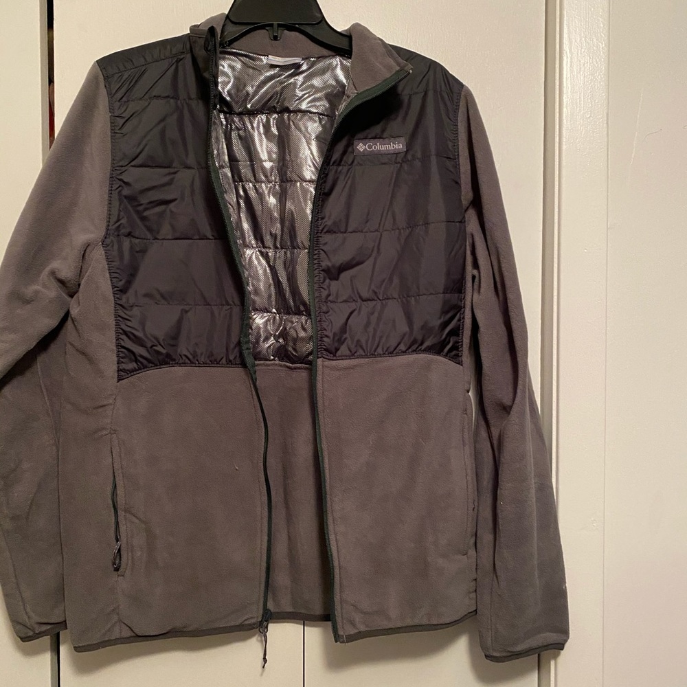 Columbia grey fleece jacket